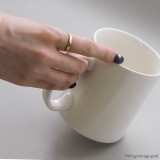 リング 八角形オクタゴンジオメトリック ボリューム18Kファッションリング | ボディピアス専門店凛RIN | 詳細画像3