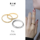 指輪リング シンプルレイヤード2連 トレンドアクセントシックダブルリング | ボディピアス専門店凛RIN | 詳細画像1 