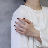 指輪レディースリング クロスリング交差メビウスの輪 華奢見えデザインリング | ボディピアス専門店凛RIN | 詳細画像2 