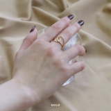 指輪レディースリング クロスリング交差メビウスの輪 華奢見えデザインリング | ボディピアス専門店凛RIN | 詳細画像3 