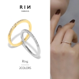 指輪レディースリング キュービックジルコニア ほそみシンプルファッションリング | ボディピアス専門店凛RIN | 詳細画像1