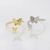 指輪レディースリング 蝶バタフライ ほそみかわいいオープンリングフォークリング | ボディピアス専門店凛RIN | 詳細画像4 