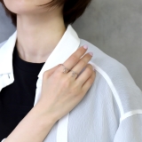 指輪レディースリング イニシャルアルファベット | ボディピアス専門店凛RIN | 詳細画像2