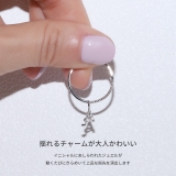 指輪レディースリング イニシャルアルファベット | ボディピアス専門店凛RIN | 詳細画像5
