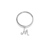 M | 指輪レディースリング イニシャルアルファベット | ボディピアス専門店凛RIN