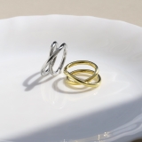 指輪レディースリング クロス立体交差 エレガントシンプルファッションリング | ボディピアス専門店凛RIN | 詳細画像4 