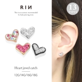ハート カスタマイズキャッチ パーツネジ式 | ボディピアス専門店凛RIN | 詳細画像1 