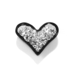 ブラック | ハート カスタマイズキャッチ パーツネジ式 | ボディピアス専門店凛RIN