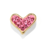 ゴールド・ピンク | ハート カスタマイズキャッチ パーツネジ式 | ボディピアス専門店凛RIN