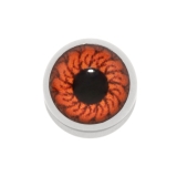 シルバー/レッド | キャッチボディピアス 目玉 ピアスパーツネジ式ハロウィン | ボディピアス専門店凛RIN