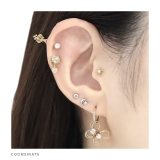 軟骨ピアス お花みたいなフラワージュエルビジュー花金属アレルギー ボディピアス | ボディピアス専門店凛RIN | 詳細画像6 