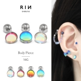 イヤーロブ ロブ オーロラ | ボディピアス専門店凛RIN | 詳細画像1 