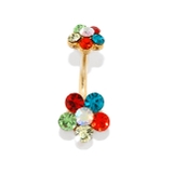 ゴールド・ミックス | へそピアス 花 ボディピアス | ボディピアス専門店凛RIN