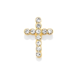 ブラック | キャッチ クロス十字架ジュエルキラキラ ボディピアス | ボディピアス専門店凛RIN