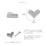 キャッチ ハートはーとかわいいサージカルステンレス金アレ ボディピアス | ボディピアス専門店凛RIN | 詳細画像12