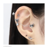 キャッチ 蜘蛛クモスパイダーシンプル個性的虫 ボディピアス | ボディピアス専門店凛RIN | 詳細画像5 