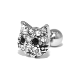 ねこピアス ジュエル軟骨ピアス 猫ネコ軟骨ピアスボディピアス | ボディピアス専門店凛RIN | 詳細画像5 