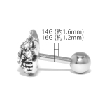 ねこピアス ジュエル軟骨ピアス 猫ネコ軟骨ピアスボディピアス | ボディピアス専門店凛RIN | 詳細画像8 