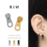 キャッチ ジッパーファスナーチャック個性的スタイリッシュクール ボディピアス | ボディピアス専門店凛RIN | 詳細画像1 