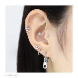 キャッチ ジッパーファスナーチャック個性的スタイリッシュクール ボディピアス | ボディピアス専門店凛RIN | 詳細画像5 