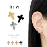 キャッチ 十字架クロス小さめミニかわいい ボディピアス | ボディピアス専門店凛RIN | 詳細画像1 