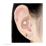 キャッチ 十字架クロス小さめミニかわいい ボディピアス | ボディピアス専門店凛RIN | 詳細画像6 