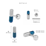 軟骨ピアス カプセル薬メタリックカラーゴールドブルーブラック ボディピアス | ボディピアス専門店凛RIN | 詳細画像9