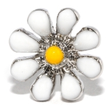 シルバー/ホワイト | ボディピアス キャッチ 花 | ボディピアス専門店凛RIN