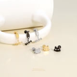軟骨ピアス ネコねこ猫おさかな骨ゆらゆらかわいい黒金 ボディピアス | ボディピアス専門店凛RIN | 詳細画像2