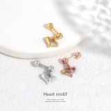 ハートかわいい 軟骨ピアス軟骨ボディーピアス ボディピピアス凛軟骨用 | ボディピアス専門店凛RIN | 詳細画像2 