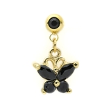ゴールド・ブラック | ボディピアスラブレット 蝶バタフライ蝶々ちょうちょ 軟骨ピアス | ボディピアス専門店凛RIN