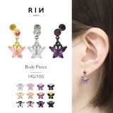 ボディピアスラブレット 蝶バタフライ蝶々ちょうちょ 軟骨ピアス | ボディピアス専門店凛RIN | 詳細画像1 