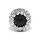 シルバー/ブラック | キャッチ ストーン カスタマイズ | ボディピアス専門店凛RIN