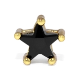 ゴールド・ブラック | キャッチ ボディピアス スター | ボディピアス専門店凛RIN