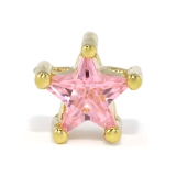 ゴールド・ピンク | キャッチ ボディピアス スター | ボディピアス専門店凛RIN