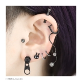 ボディピアス ジッパーチャック ハロウィンシルバー | ボディピアス専門店凛RIN | 詳細画像6 