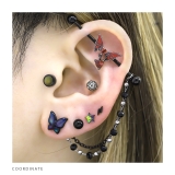 温度で色が変わる不思議なピアス バタフライ 軟骨ピアス | ボディピアス専門店凛RIN | 詳細画像8