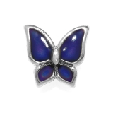 シルバー・Lサイズ | 温度で色が変わる不思議なピアス バタフライ 軟骨ピアス | ボディピアス専門店凛RIN