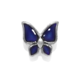 シルバー・Sサイズ | 温度で色が変わる不思議なピアス バタフライ 軟骨ピアス | ボディピアス専門店凛RIN