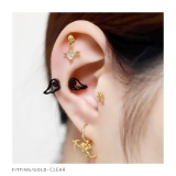ボディピアス 天使翼軟骨ピアス エンジェル羽ハート | ボディピアス専門店凛RIN | 詳細画像9