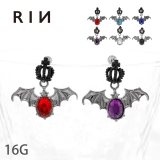 軟骨ピアス クラウン コウモリ | ボディピアス専門店凛RIN | 詳細画像1