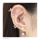 へそピアス かわいいパール大人カワイイ ボディピアスカーブバーベルバナナバーベル | ボディピアス専門店凛RIN | 詳細画像18
