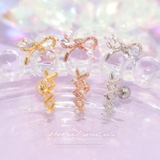 軟骨ピアス リボンコルセットジュエル シルバーゴールドピンクゴールド | ボディピアス専門店凛RIN | 詳細画像2