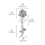 軟骨ピアス 薔薇インダスROSE インダストリアル | ボディピアス専門店凛RIN | 詳細画像11 