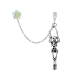 グリーン | 軟骨ピアス 薔薇スカル骸骨ROSE&SKULL カスタムセット | ボディピアス専門店凛RIN
