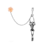 ピンク | 軟骨ピアス 薔薇スカル骸骨ROSE&SKULL カスタムセット | ボディピアス専門店凛RIN