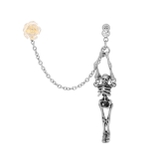 ホワイト | 軟骨ピアス 薔薇スカル骸骨ROSE&SKULL カスタムセット | ボディピアス専門店凛RIN