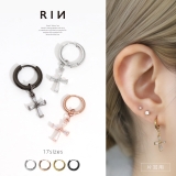 ステンレスピアス フープクロス十字架チャームセットジュエルキュービックジルコニア… | ボディピアス専門店凛RIN | 詳細画像1 