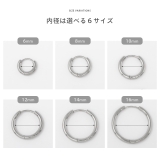 ステンレスピアス フープクロス十字架チャームセットジュエルキュービックジルコニア… | ボディピアス専門店凛RIN | 詳細画像10 