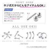 【10個セット】 10個セット キャッチ | ボディピアス専門店凛RIN | 詳細画像4